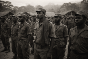 FRELIMO fighters during Mozambique’s independence struggle