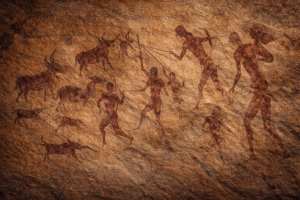 Ancient San rock paintings in Southern Africa