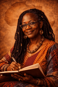 African woman writer representing Pan-African feminist literary voices