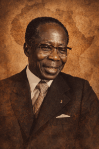 Léopold Sédar Senghor, Senegalese poet and founder of the Negritude movement